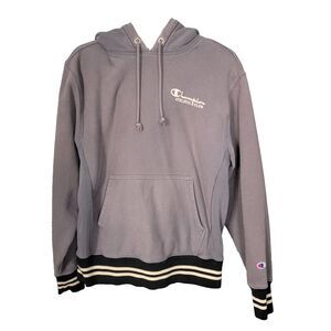 Champion Reverse Weave Vintage 90s Hoodie Gray Men’s Medium Unisex Fit Kangaroo